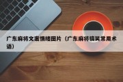 广东麻将文案情绪图片（广东麻将搞笑常用术语）